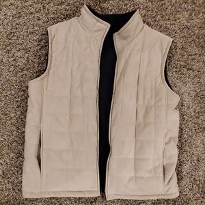 Reversible XL tan / black vest